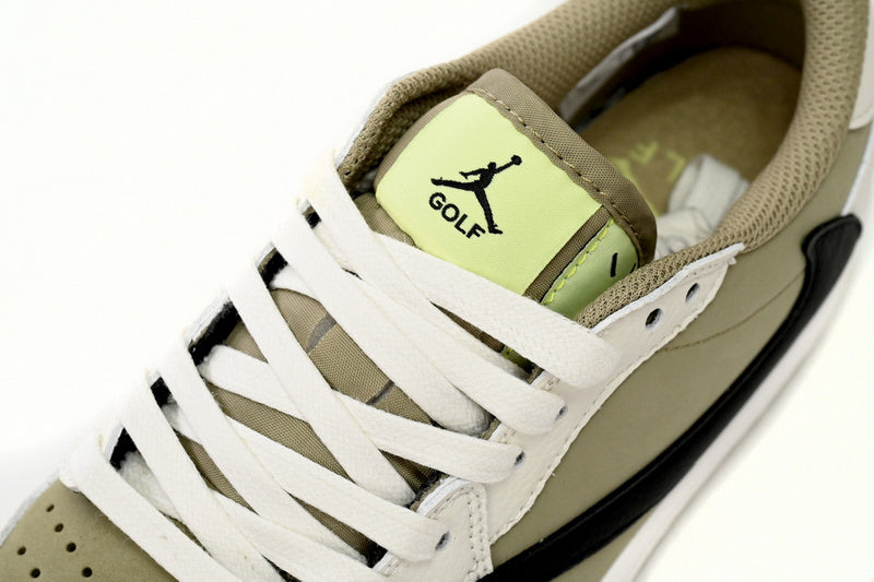 Travis Scott Air Jordan 1 Low Golf Olive Edition Performance Sneakers