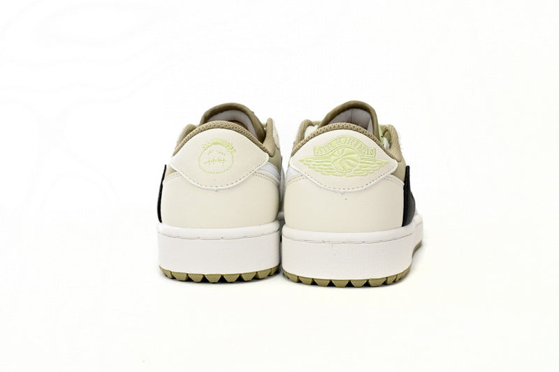 Travis Scott Air Jordan 1 Low Golf Olive Edition Performance Sneakers