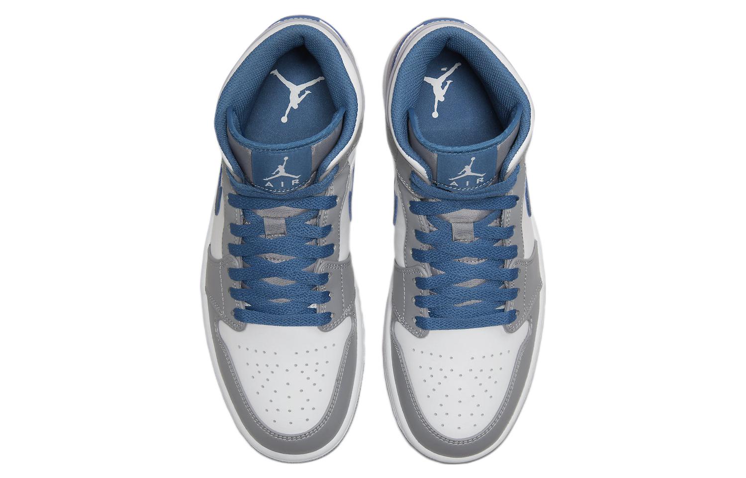 Air Jordan 1 Mid ‘Cement Grey True Blue’