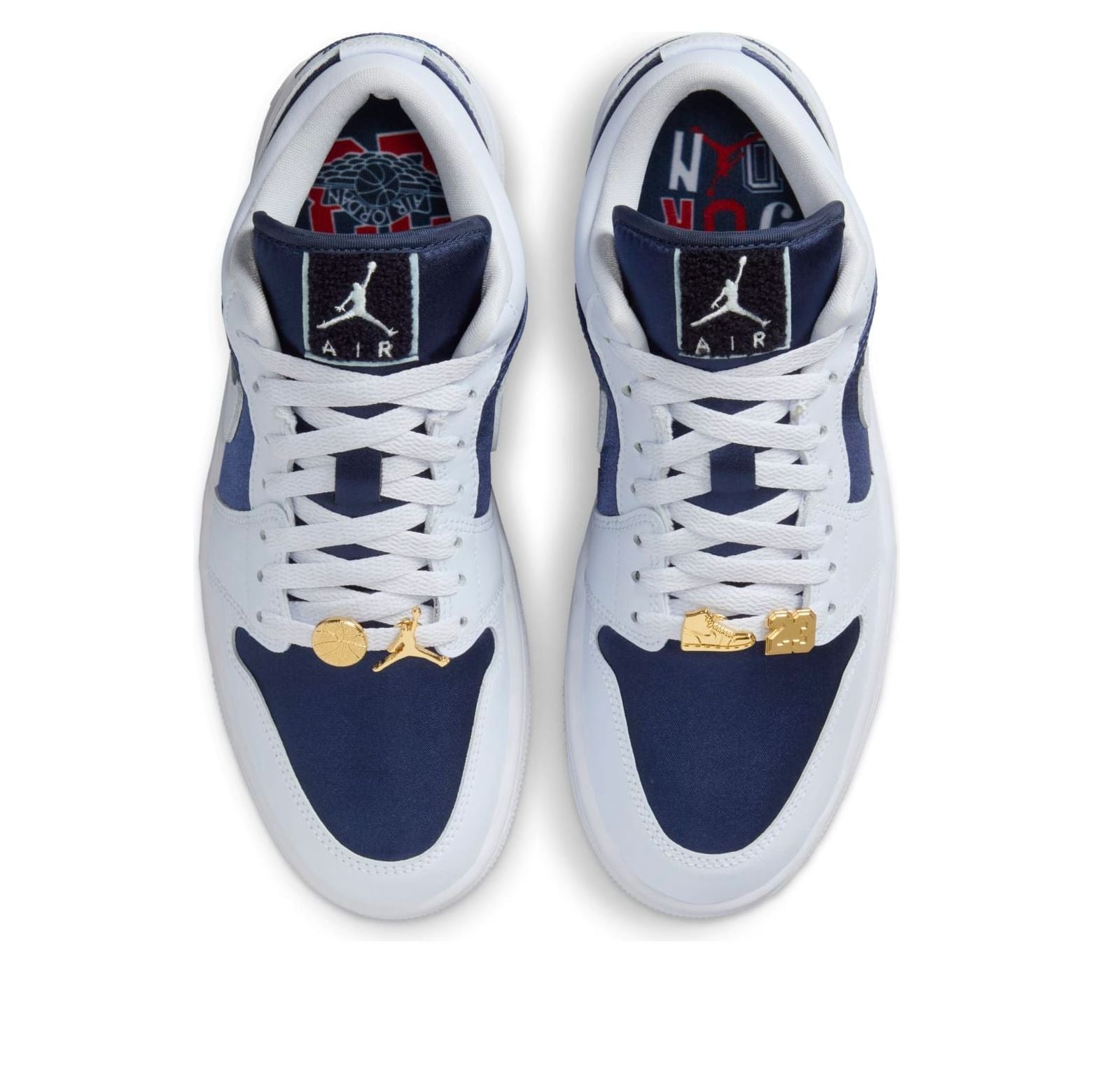 Air Jordan 1 Low SE ‘Football Grey White Gym Red Midnight Navy’