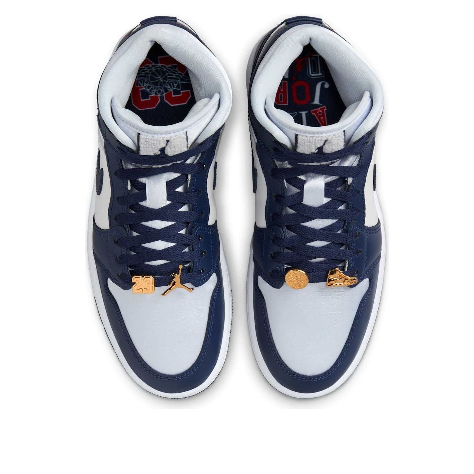 Air Jordan 1 Mid SE ‘Football Grey White Midnight Navy’