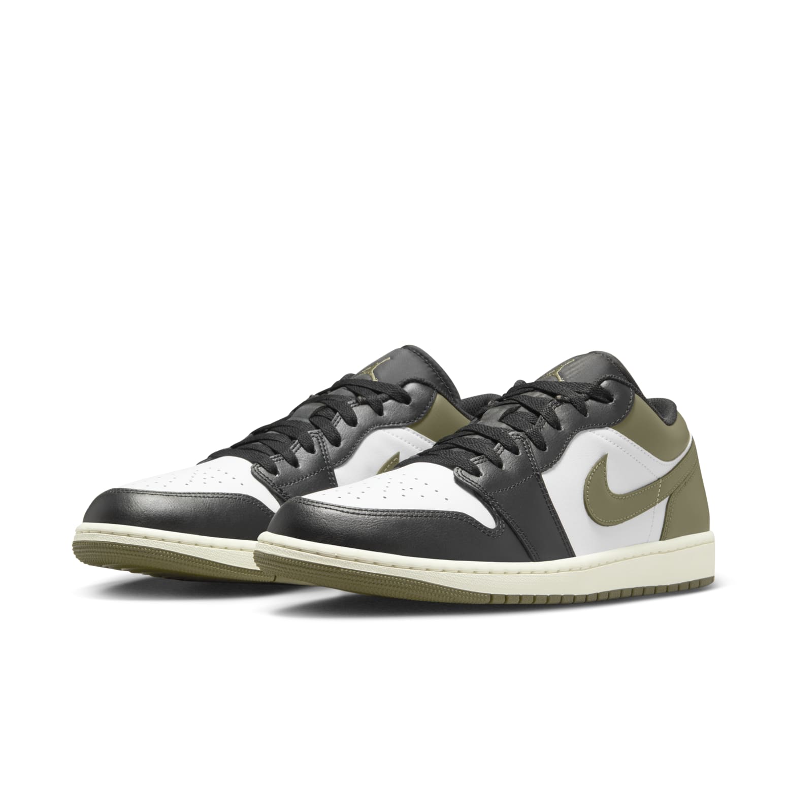 Air Jordan 1 Low ‘Black White Medium Olive’
