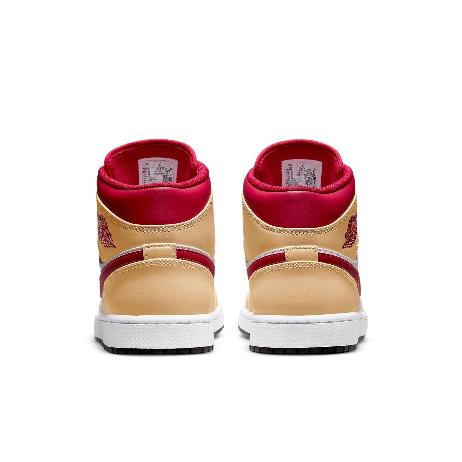 Air Jordan 1 Mid ‘Light Curry Cardinal Red’