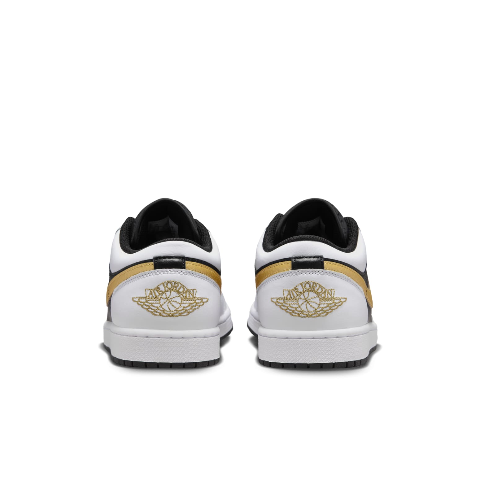 Air Jordan 1 Low ‘White Black Metallic Gold Swoosh’