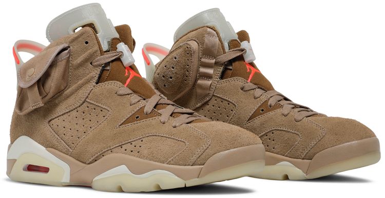 Travis Scott Air Jordan 6 Retro British Khaki DH0690-200 Collector's Edition