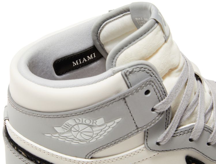 Dior x Air Jordan 1 High OG ‘White Wolf  Grey’