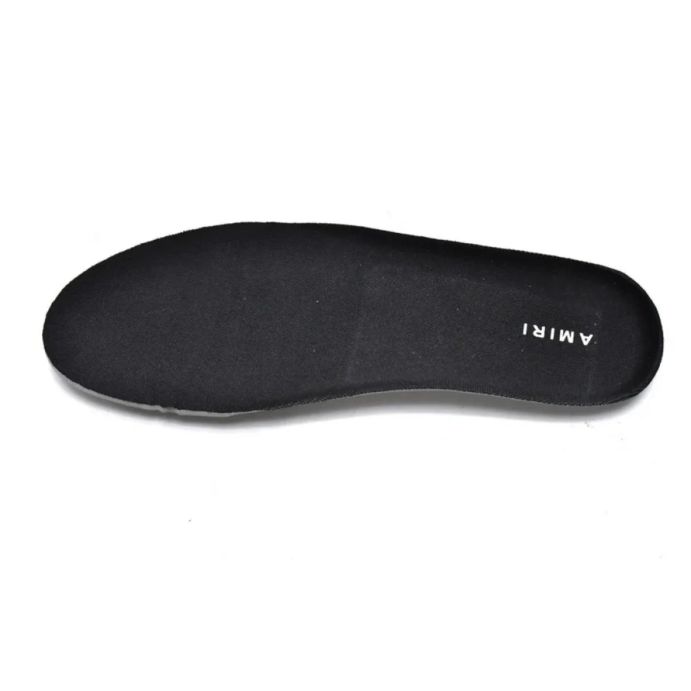 AMIRI Skel Top Low Black White Sneakers – Stylish Bone Appliqué Low-Top Shoes