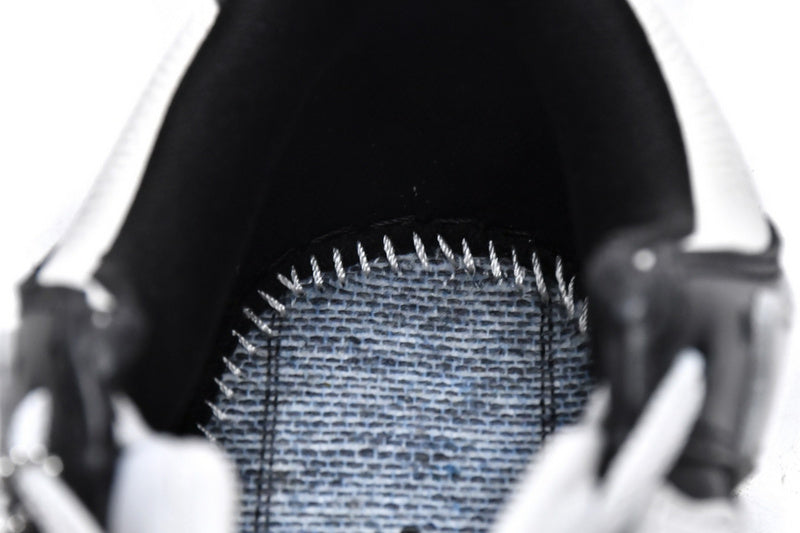 AMIRI Skel Top Low White Black Bone Appliqué Premium Leather Sneakers