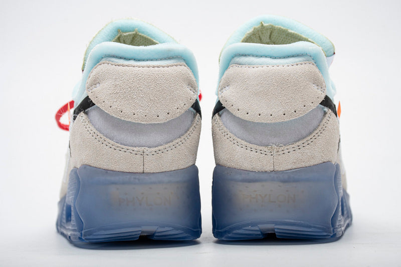 Off-White x Nike Air Max 90 'The Ten' All White Iconic Sneakers