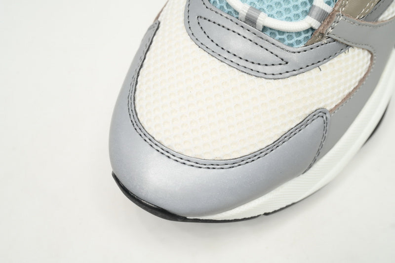 Dior White, Blue, & Black B22 Chunky Sneakers - Iconic Athletic Footwear