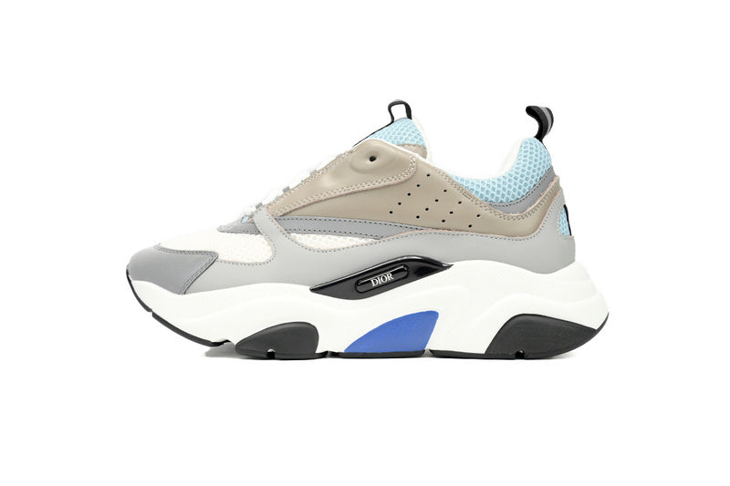 Dior White, Blue, & Black B22 Chunky Sneakers - Iconic Athletic Footwear