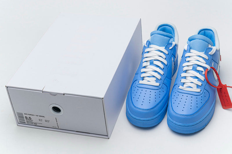 OFF-WHITE Nike Air Force 1 '07 Low MCA Edition Blue Sneakers