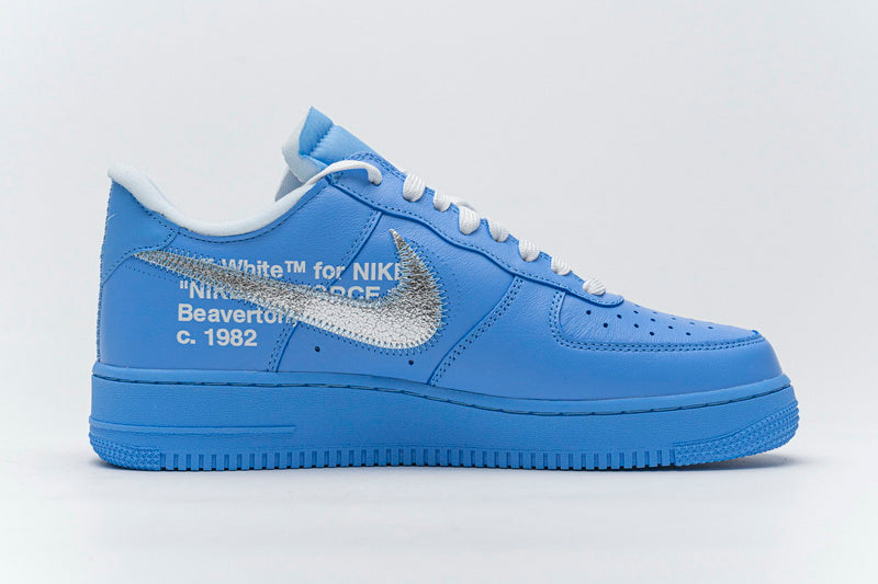OFF-WHITE Nike Air Force 1 '07 Low MCA Edition Blue Sneakers