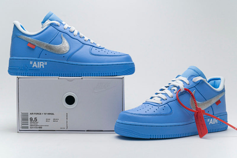 OFF-WHITE Nike Air Force 1 '07 Low MCA Edition Blue Sneakers