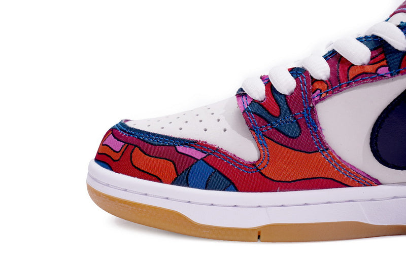 Parra x Nike SB Dunk Low Pro QS Abstract Art Skateboard Shoes