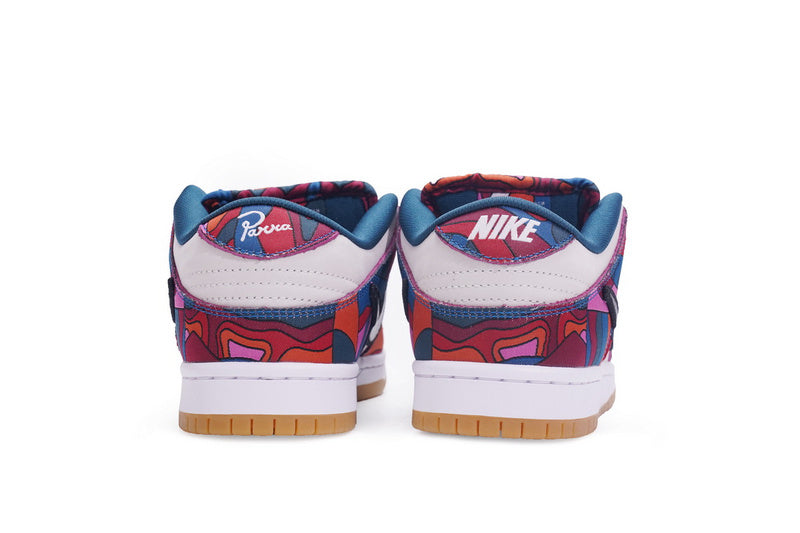 Parra x Nike SB Dunk Low Pro QS Abstract Art Skateboard Shoes