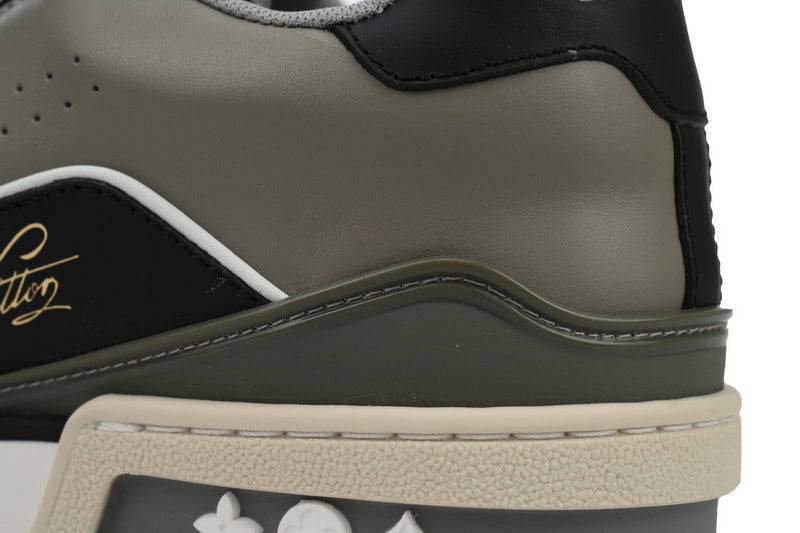 Louis Vuitton Trainer Grey Black Luxury Sneakers - Stylish Comfort Footwear