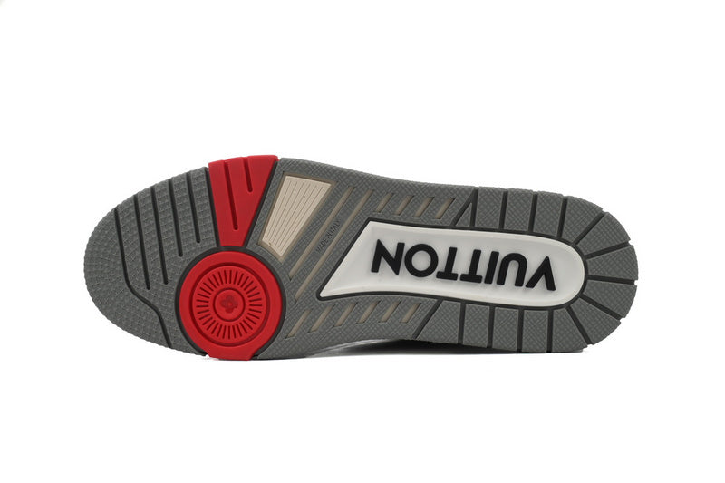 Louis Vuitton Trainer Grey Black Luxury Sneakers - Stylish Comfort Footwear