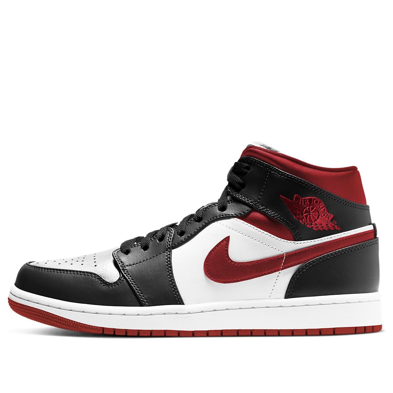 Air Jordan 1 Mid ‘Black White Gym Red’