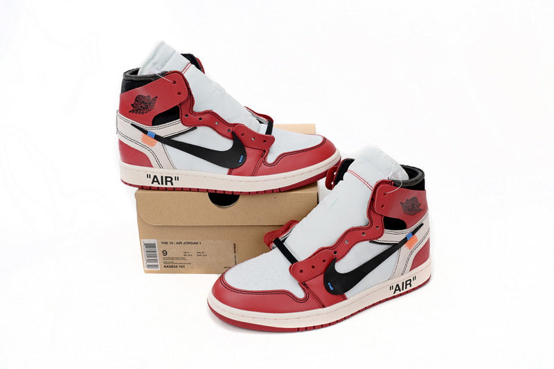 Exclusive OFF-WHITE x Air Jordan 1 High OG Chicago 10X Iconic Collector's Sneaker