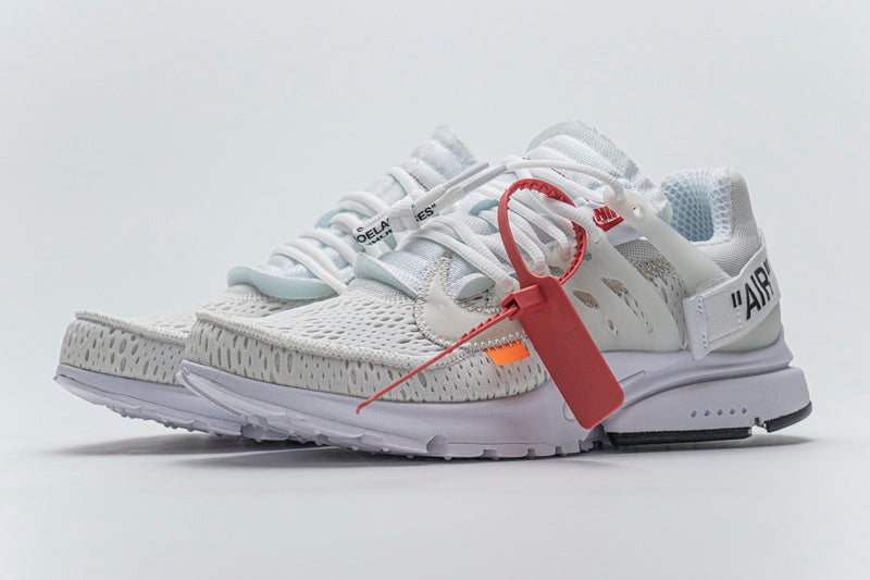 Iconic OFF-WHITE x Nike Air Presto White Sneakers: Lightweight, Stylish, Collaboration Shoes