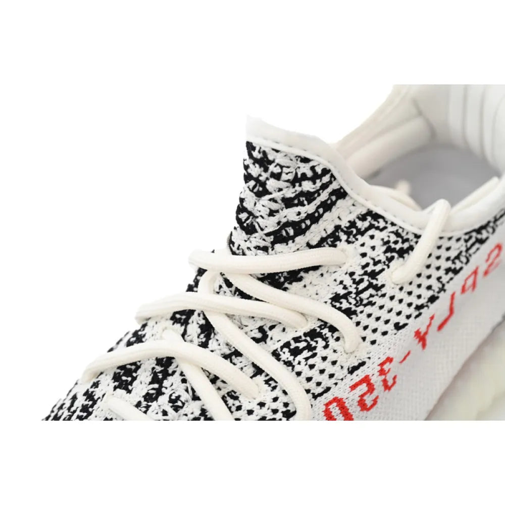 OG Adidas Yeezy Boost 350 V2 Zebra Primeknit Sneakers with Real Boost