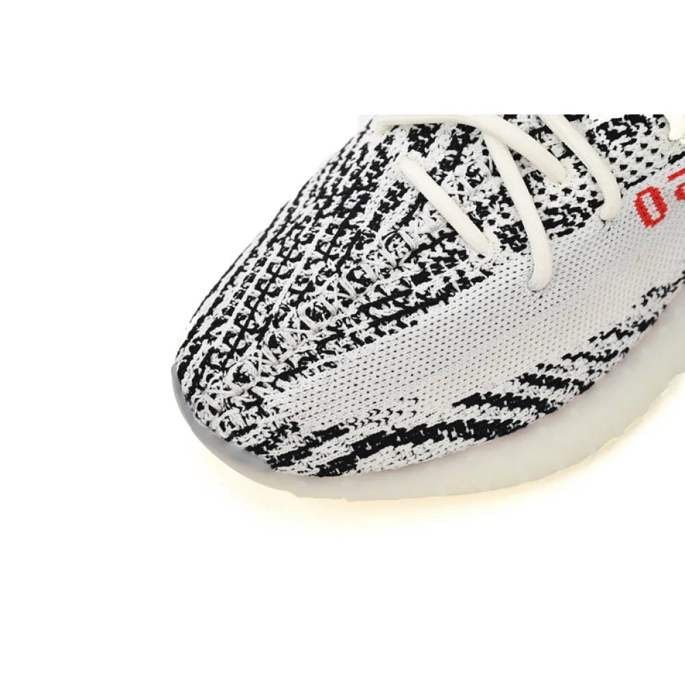 OG Adidas Yeezy Boost 350 V2 Zebra Primeknit Sneakers with Real Boost