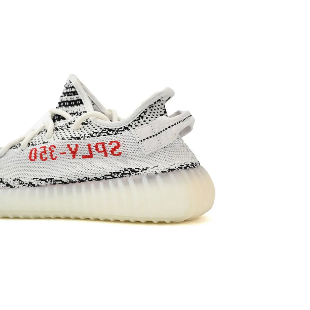 OG Adidas Yeezy Boost 350 V2 Zebra Primeknit Sneakers with Real Boost