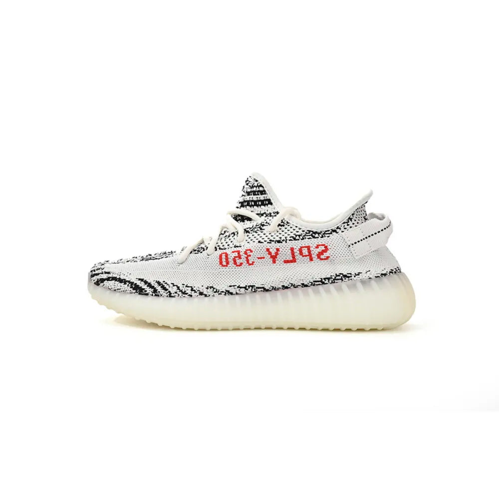 OG Adidas Yeezy Boost 350 V2 Zebra Primeknit Sneakers with Real Boost