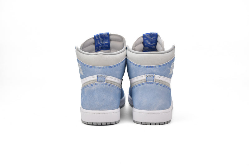Classic Air Jordan 1 High GS Washed Carolina Blue Denim Sneakers