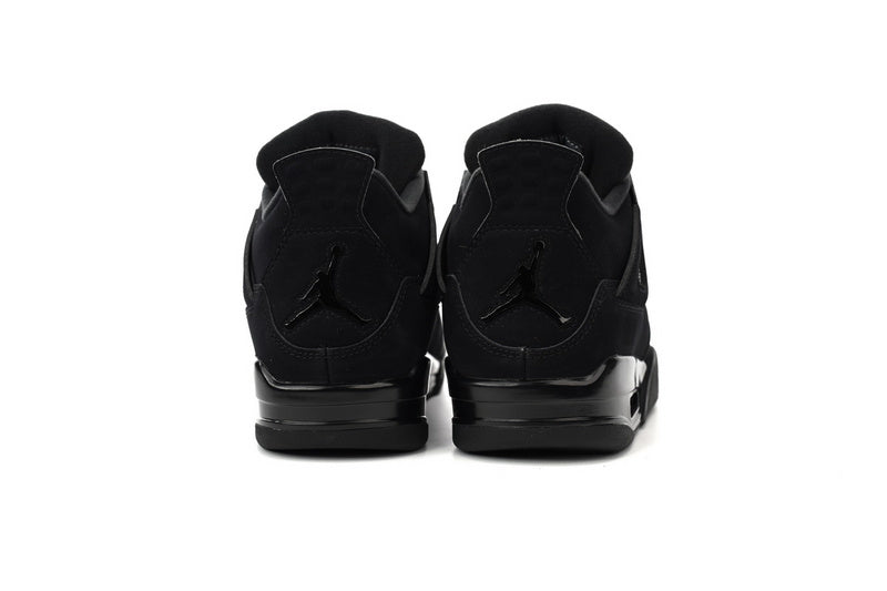 OG Batch Air Jordan 4 Retro "Black Cat" Men's Premium Blackout Sneakers