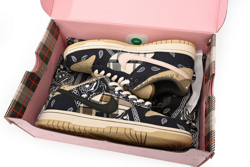 OG Travis Scott Nike SB Dunk Low Paisley Sneakers - Iconic Street Style
