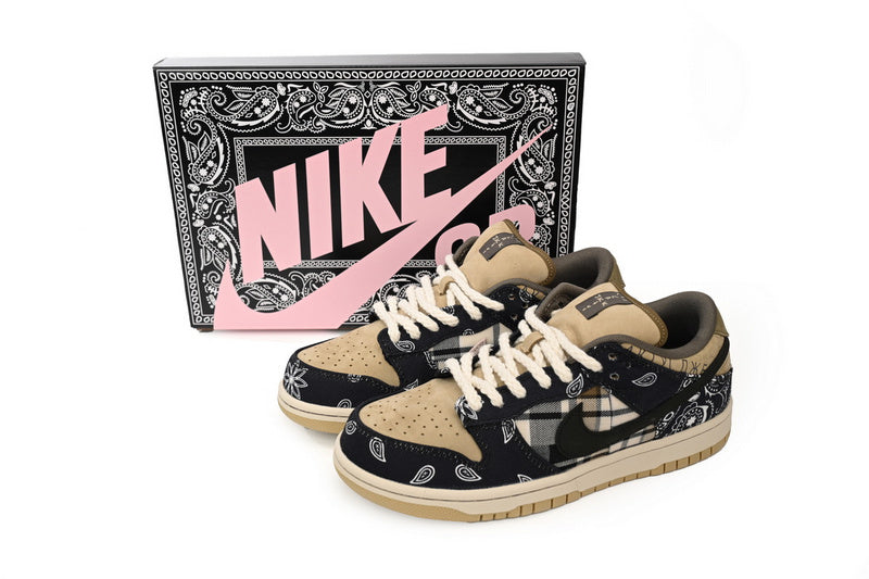 OG Travis Scott Nike SB Dunk Low Paisley Sneakers - Iconic Street Style