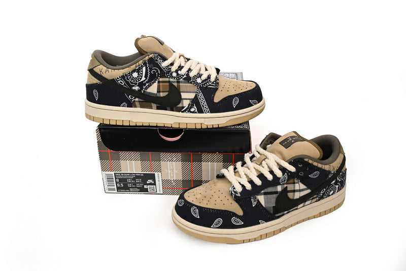 OG Travis Scott Nike SB Dunk Low Paisley Sneakers - Iconic Street Style