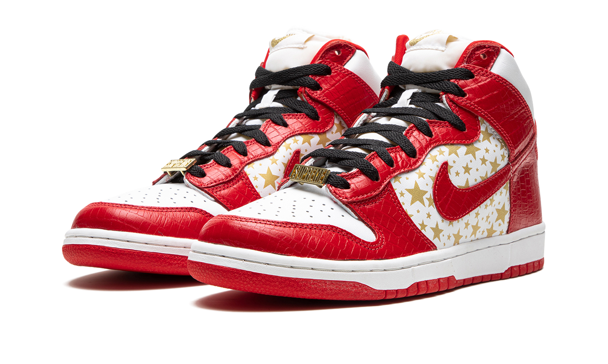 Nike SB Dunk High Pro Supreme Red Stars 2003 Iconic Skate Sneakers