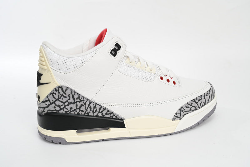 Iconic PK Air Jordan 3 White Cement Reimagined Retro Basketball Sneakers