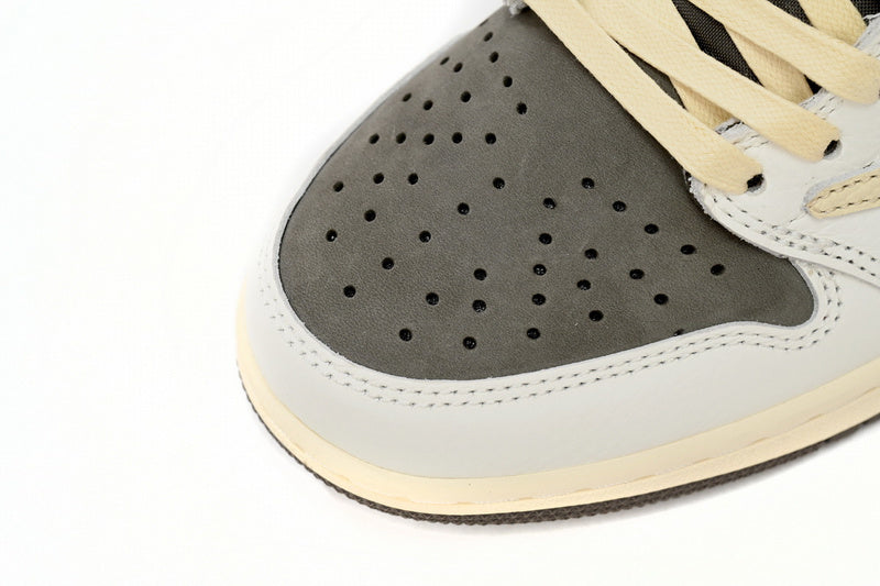 Travis Scott x Air Jordan 1 Low OG Reverse Mocha Premium Sneakers