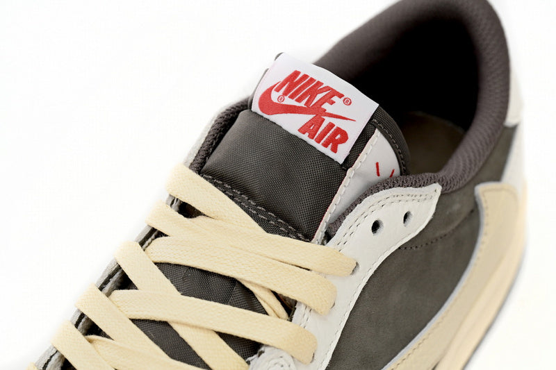 Travis Scott x Air Jordan 1 Low OG Reverse Mocha Premium Sneakers