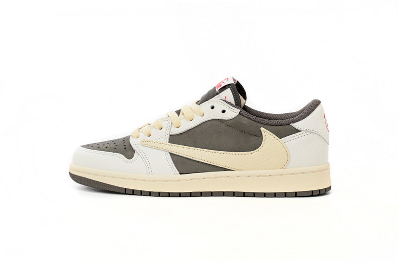 Travis Scott x Air Jordan 1 Low OG Reverse Mocha Premium Sneakers