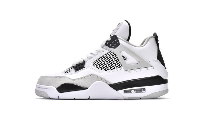Classic Air Jordan 4 Retro Military Black Sneakers – Iconic Style & Comfort