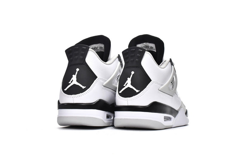 Classic Air Jordan 4 Retro Military Black Sneakers – Iconic Style & Comfort