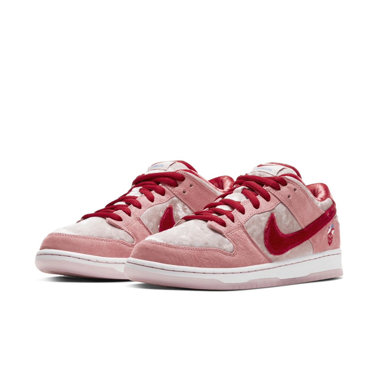 Nike SB Dunk Low 'Strangelove' Valentine's Day Velvet Suede Sneakers