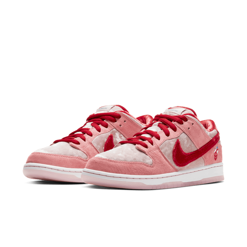 Nike SB Dunk Low 'Strangelove' Valentine's Day Velvet Suede Sneakers