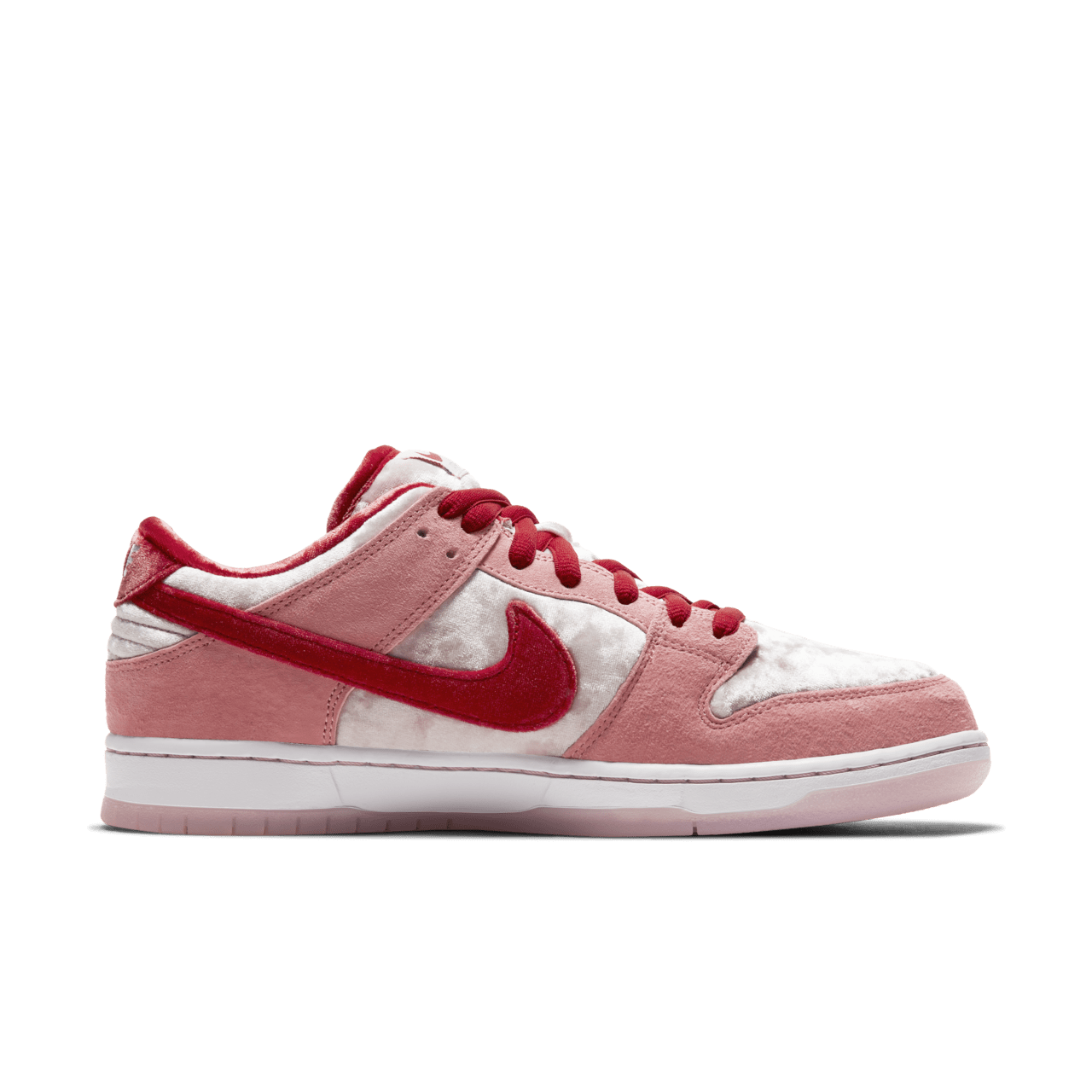 Nike SB Dunk Low 'Strangelove' Valentine's Day Velvet Suede Sneakers