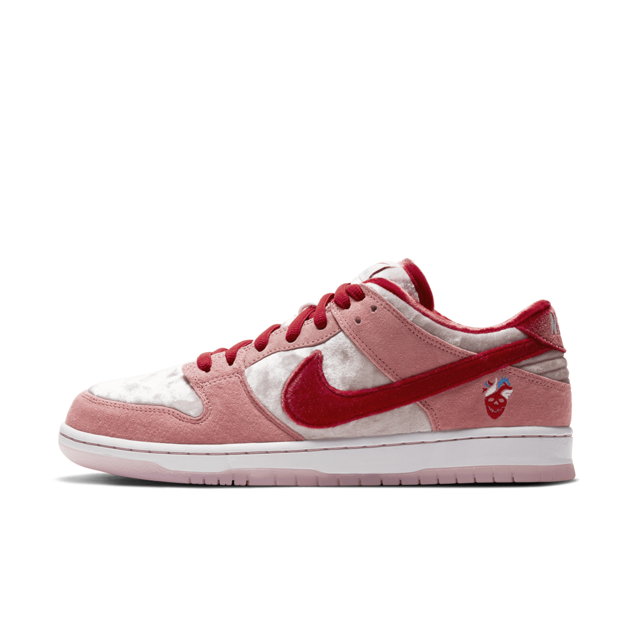 Nike SB Dunk Low 'Strangelove' Valentine's Day Velvet Suede Sneakers