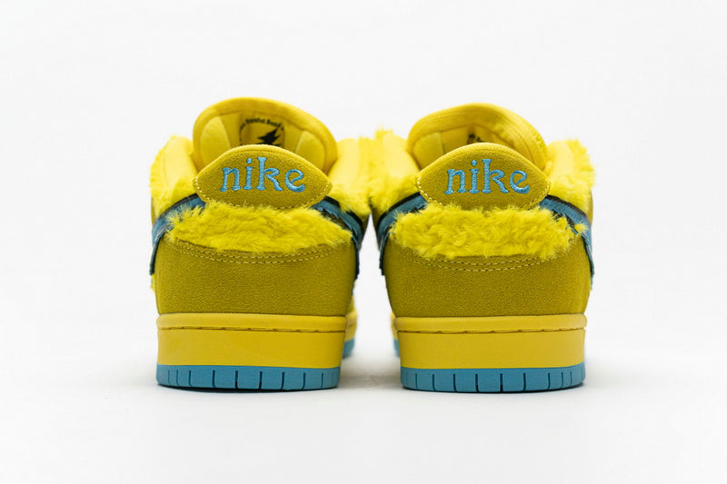 Vibrant Yellow Bear Grateful Dead Nike SB Dunk Low Skate Shoes