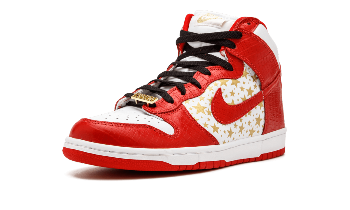 Nike SB Dunk High Pro Supreme Red Stars 2003 Iconic Skate Sneakers