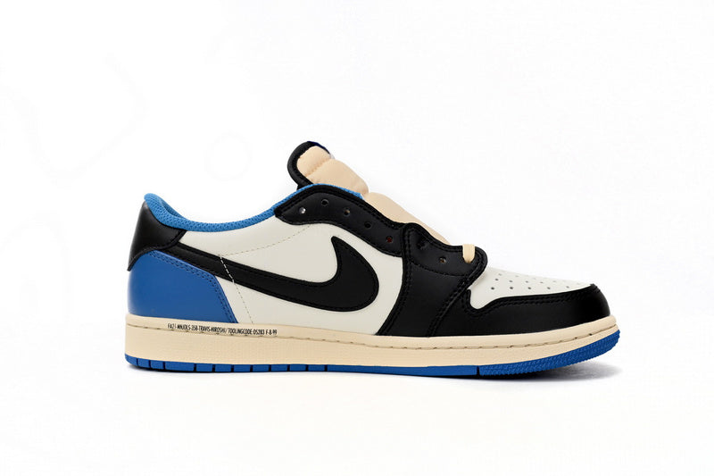 Iconic Travis Scott Fragment Air Jordan 1 Low – Premium Leather Reverse Swoosh